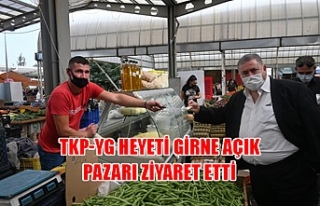 TKP-YG heyeti Girne açık pazarı ziyaret etti