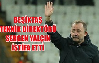 Beşiktaş teknik direktörü Sergen Yalçın istifa...