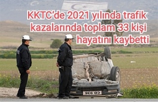 KKTC’de 2021 yılında trafik kazalarında toplam...