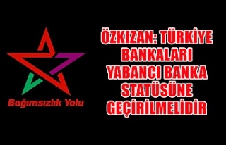 Özkızan: Türkiye bankaları yabancı banka statüsüne...