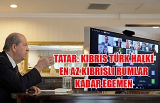 Tatar: Kıbrıs Türk halkı en az Kıbrıslı Rumlar...