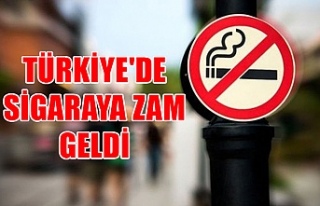 Türkiye'de sigaraya zam geldi