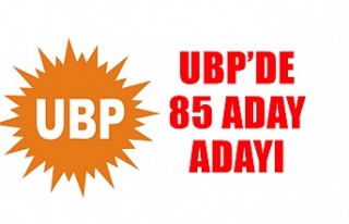 UBP’de 85 aday adayı