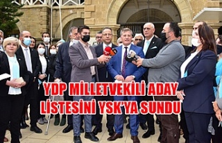 YDP milletvekili aday listesini YSK’ya sundu