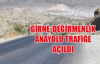 Girne-Değirmenlik anayolu trafiğe açıldı