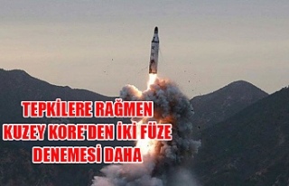 Tepkilere rağmen Kuzey Kore'den iki füze denemesi...