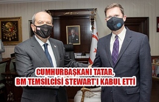 Cumhurbaşkanı Tatar, BM Temsilcisi Stewart’ı...