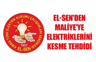 EL-SEN'den Maliye'ye elektriklerini kesme...