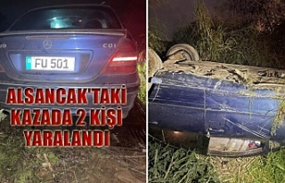 Alsancak'taki kazada 2 kişi yaralandı