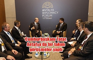 Cumhurbaşkanı Tatar, Antalya'da bir takım...