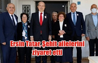 Ersin Tatar, Şehit ailelerini ziyaret etti