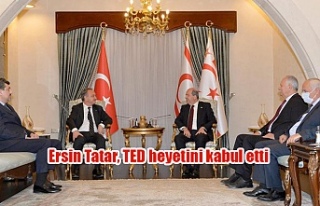 Ersin Tatar, (TED) heyetini kabul etti