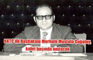 KKTC ilk Başbakanı Merhum Mustafa Çağatay, kabri...