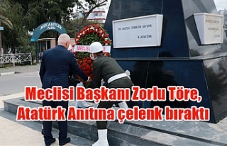 Meclisi Başkanı Zorlu Töre, Atatürk Anıtına...