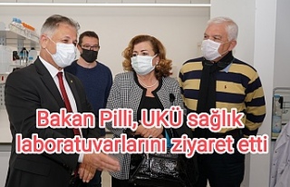 Bakan Pilli, UKÜ sağlık laboratuvarlarını ziyaret...