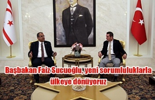 Başbakan Faiz Sucuoğlu, yeni sorumluluklarla ülkeye...