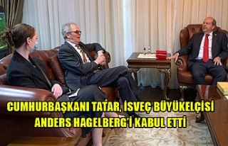 Cumhurbaşkanı Tatar, İsveç Büyükelçisi Anders...