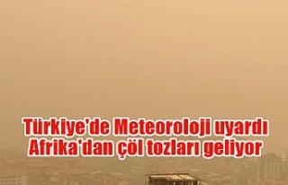 Türkiye'de Meteoroloji uyardı: Afrika'dan...