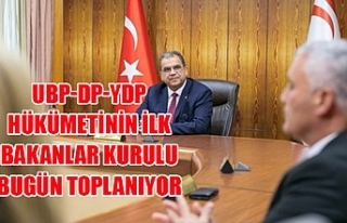 UBP-DP-YDP hükümetinin ilk bakanlar kurulu bugün...