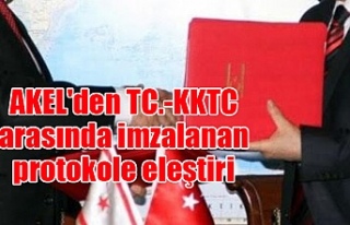 AKEL'den TC.-KKTC arasında imzalanan protokole...