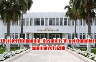 Dışişleri Bakanlığı: Kasulidis'in açıklamaları...