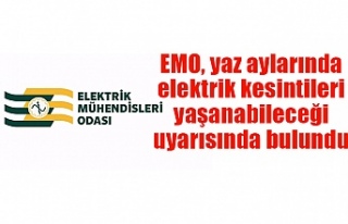 EMO, yaz aylarında elektrik kesintileri yaşanabileceği...