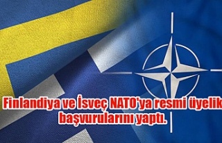 Finlandiya ve İsveç NATO'ya resmi üyelik başvurularını...