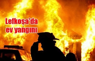 Lefkoşa'da ev yangını