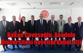 Bakan Çavuşoğlu, Anadolu Üniversitesi heyetini...