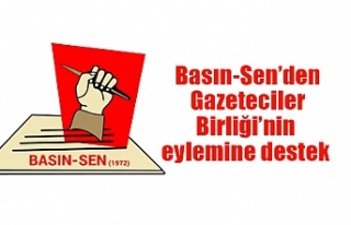 Basın-Sen’den Gazeteciler Birliği’nin eylemine...