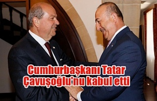 Cumhurbaşkanı Tatar, Çavuşoğlu'nu kabul...