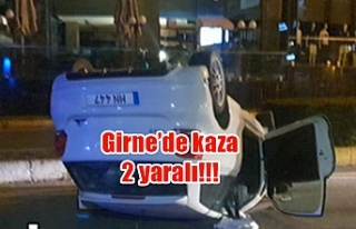 Girne'de kaza 2 yaralı!!!