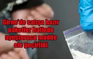 Girne'de satışa hazır paketler halinde uyuşturucu...