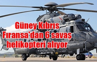 Güney Kıbrıs Fıransa'dan 6 savaş helikopteri...
