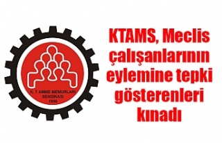 KTAMS, Meclis çalışanlarının eylemine tepki gösterenleri...