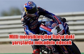 Milli motosikletçiler İtalya'daki yarışlarda...