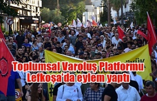 Toplumsal Varoluş Platformu Lefkoşa’da eylem yaptı