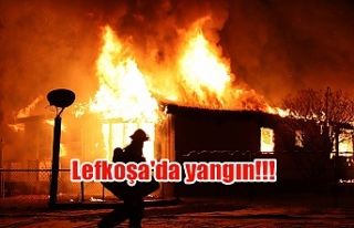 Lefkoşa'da yangın!!!