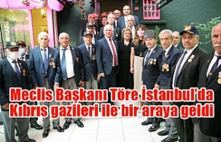 Meclis Başkanı Töre İstanbul’da Kıbrıs gazileri...