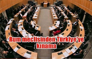Rum meclisinden Türkiye'ye kınama
