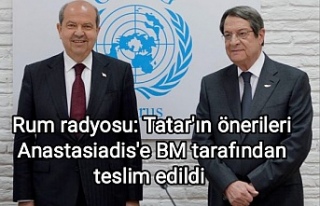Rum radyosu: Tatar'ın önerileri Anastasiadis'e...
