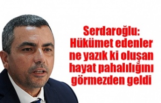 Serdaroğlu: Hükümet edenler ne yazık ki oluşan...