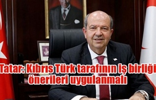 Tatar: Kıbrıs Türk tarafının iş birliği önerileri...