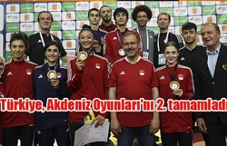 Türkiye, Akdeniz Oyunları'nı 2. tamamladı