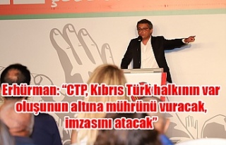Erhürman: “CTP, Kıbrıs Türk halkının var oluşunun...