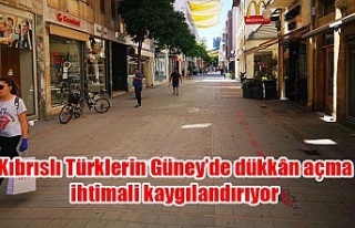Kıbrıslı Türklerin Güney’de dükkân açma...