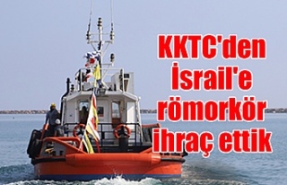 KKTC'den İsrail'e römorkör ihraç ettik