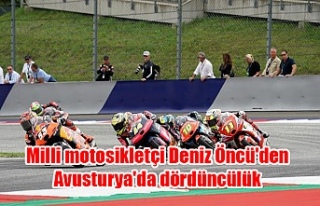 Milli motosikletçi Deniz Öncü'den Avusturya'da...