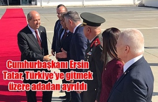 Cumhurbaşkanı Ersin Tatar, Türkiye’ye gitmek...