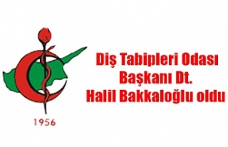 Diş Tabipleri Odası Başkanı Dt. Halil Bakkaloğlu...